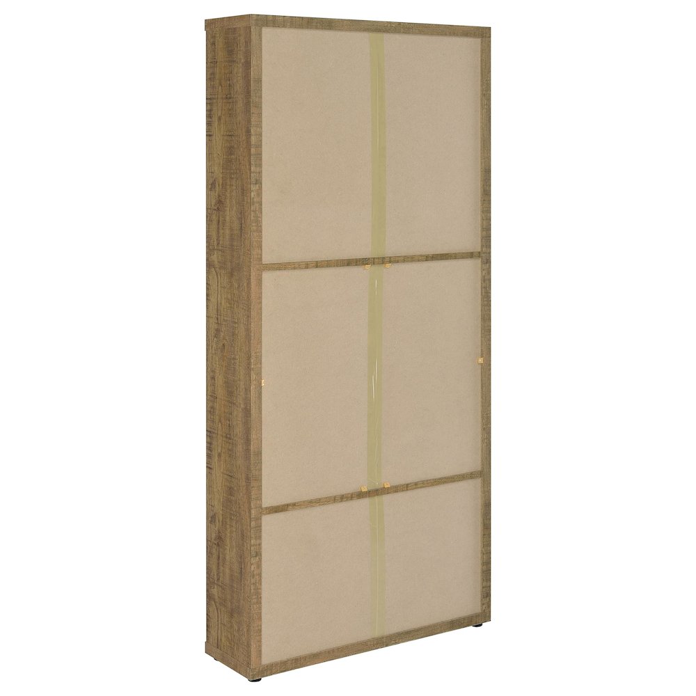 Hawthorne 4-shelf Glass Door Tall Cabinet with Drawers Mango. Picture 7