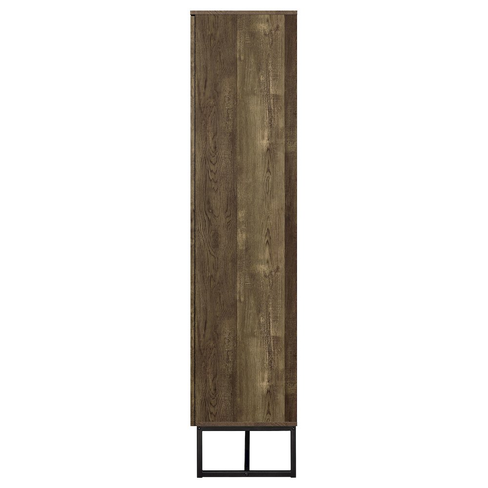 Carolyn 2-door Engineered Wood Accent Cabinet Rustic Oak. Picture 6