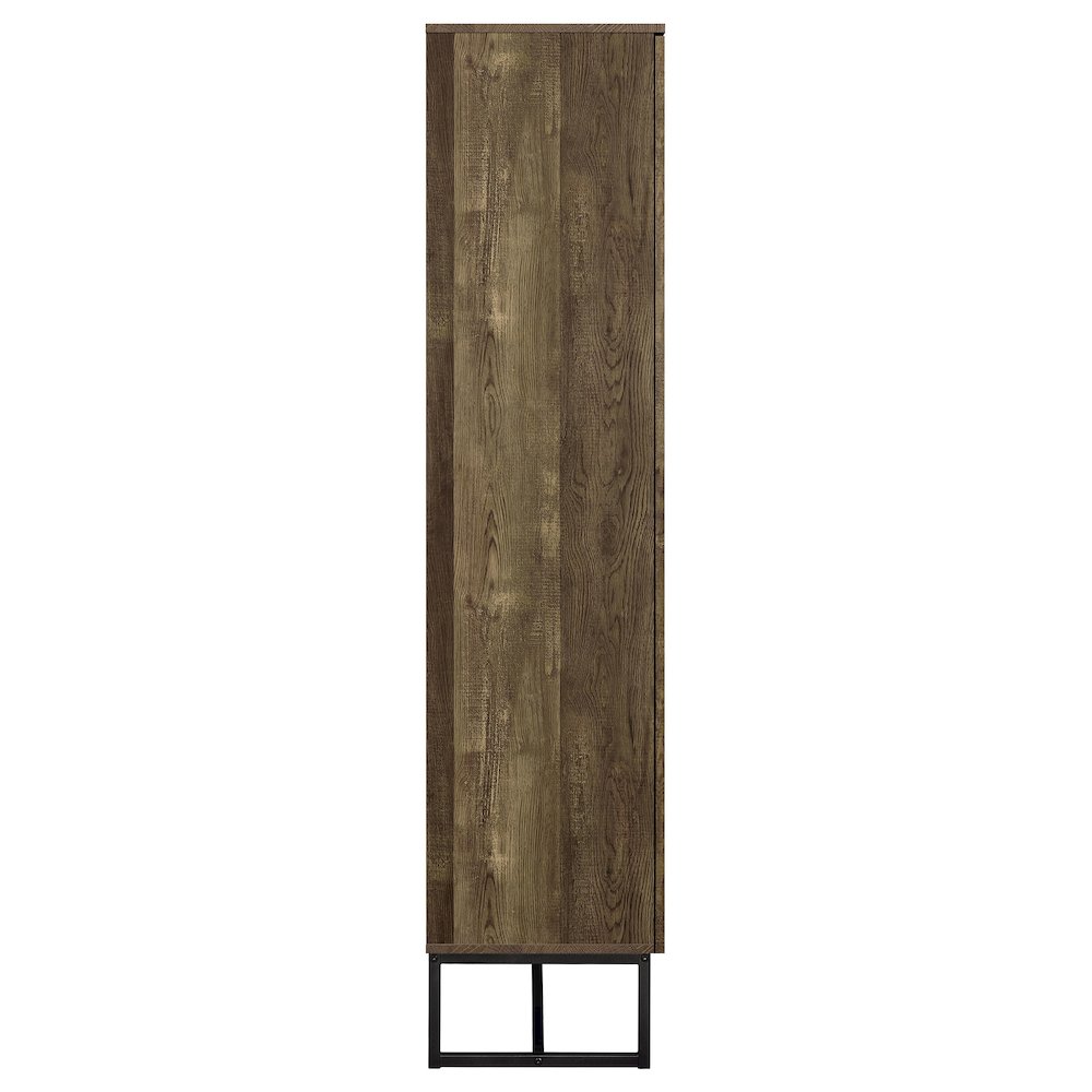 Carolyn 2-door Engineered Wood Accent Cabinet Rustic Oak. Picture 8
