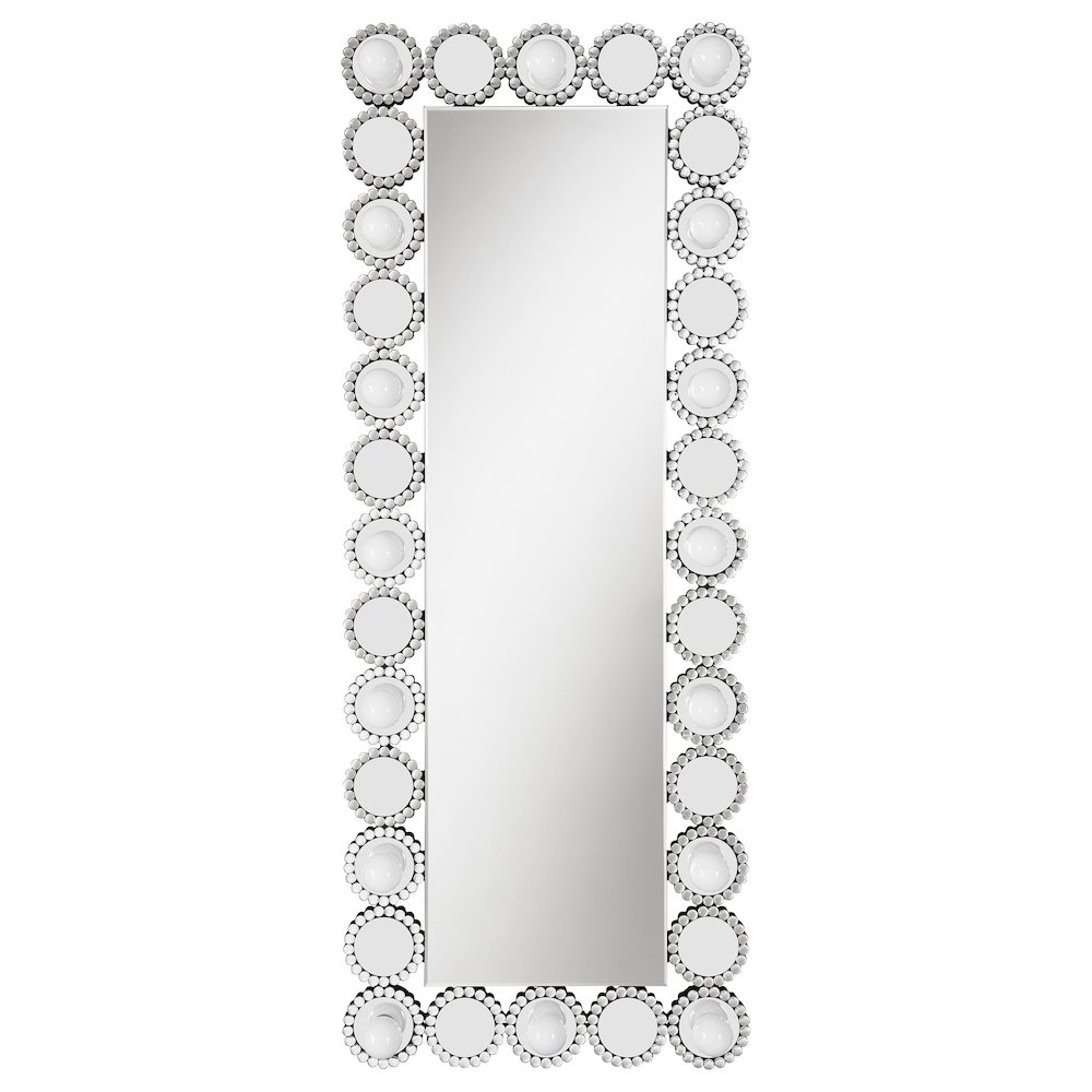 Aghes 24 x 62 Inch Wall Mirror with Lighting Silver. Picture 4