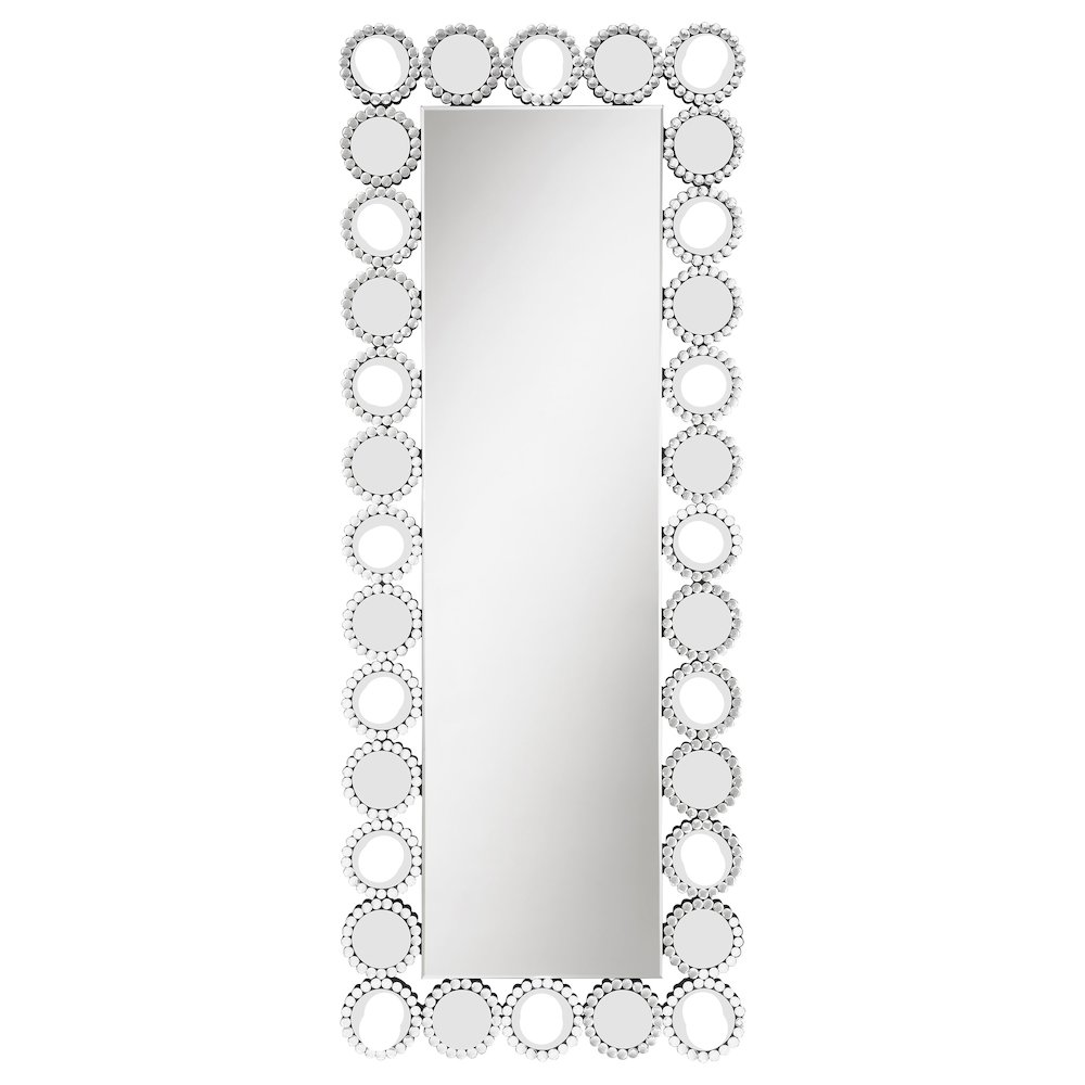 Aghes 24 x 62 Inch Wall Mirror with Lighting Silver. Picture 5
