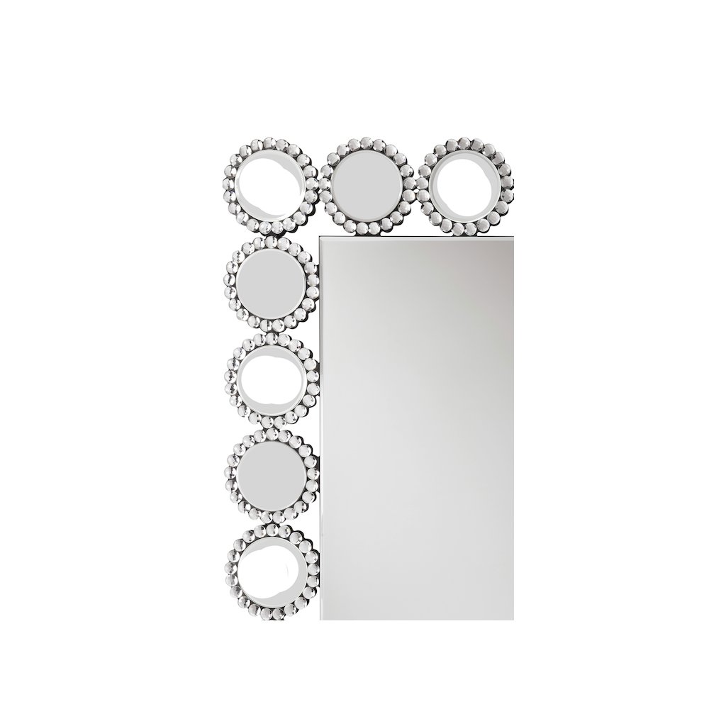 Aghes 24 x 62 Inch Wall Mirror with Lighting Silver. Picture 9
