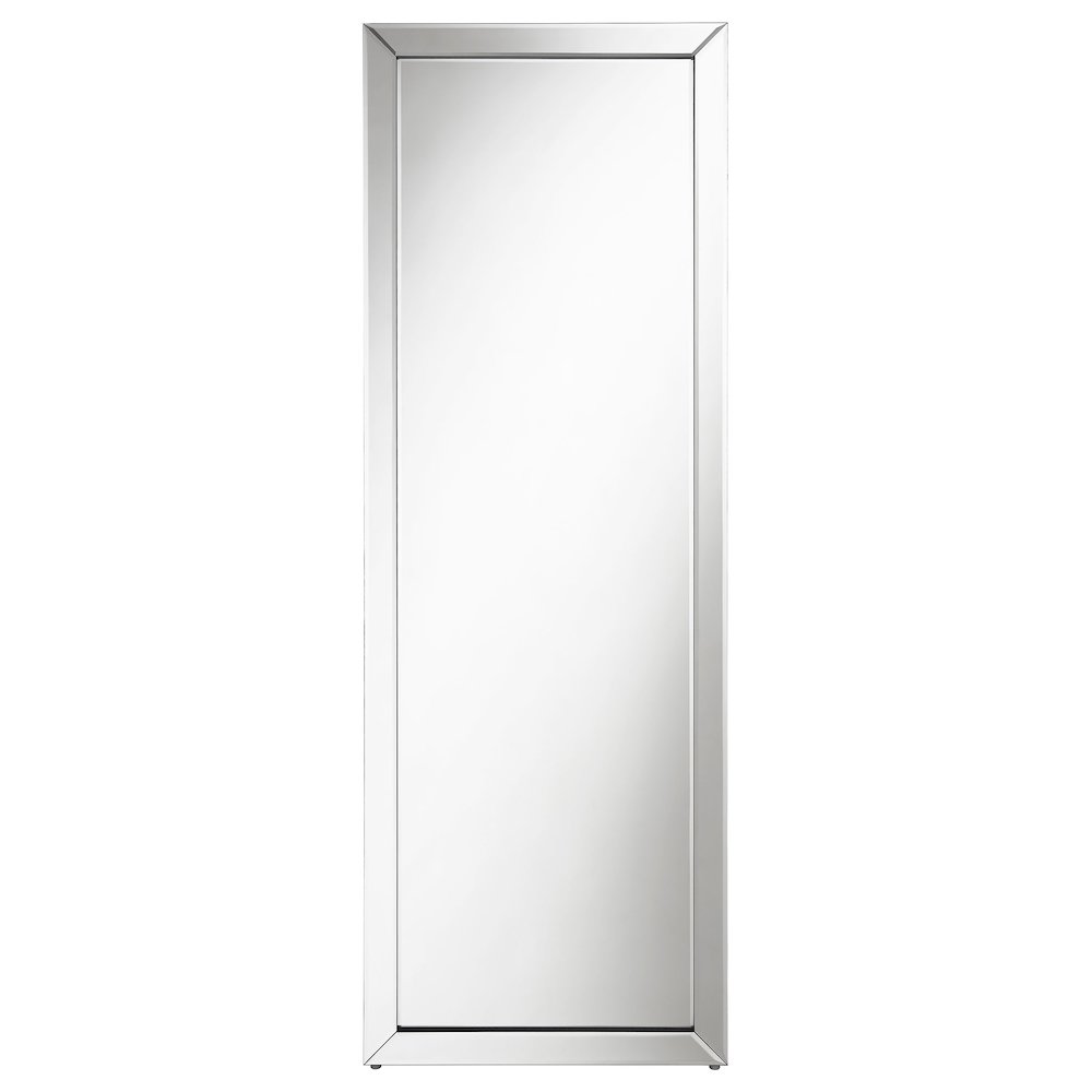 Soline 22 x 61 Inch Framed Standing Floor Mirror Silver. Picture 3