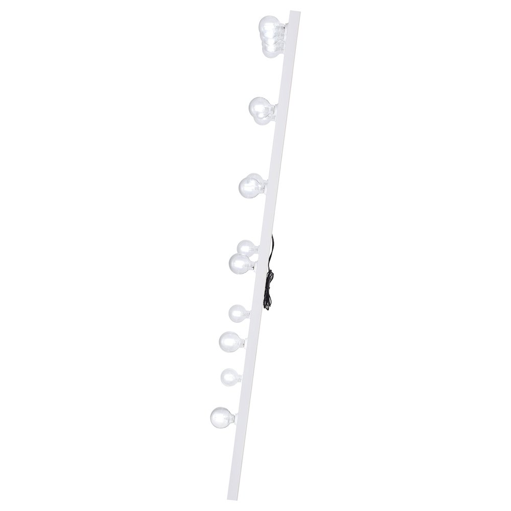 Zayan 32 x 71 Inch Floor Mirror LED Lighting White Gloss. Picture 7