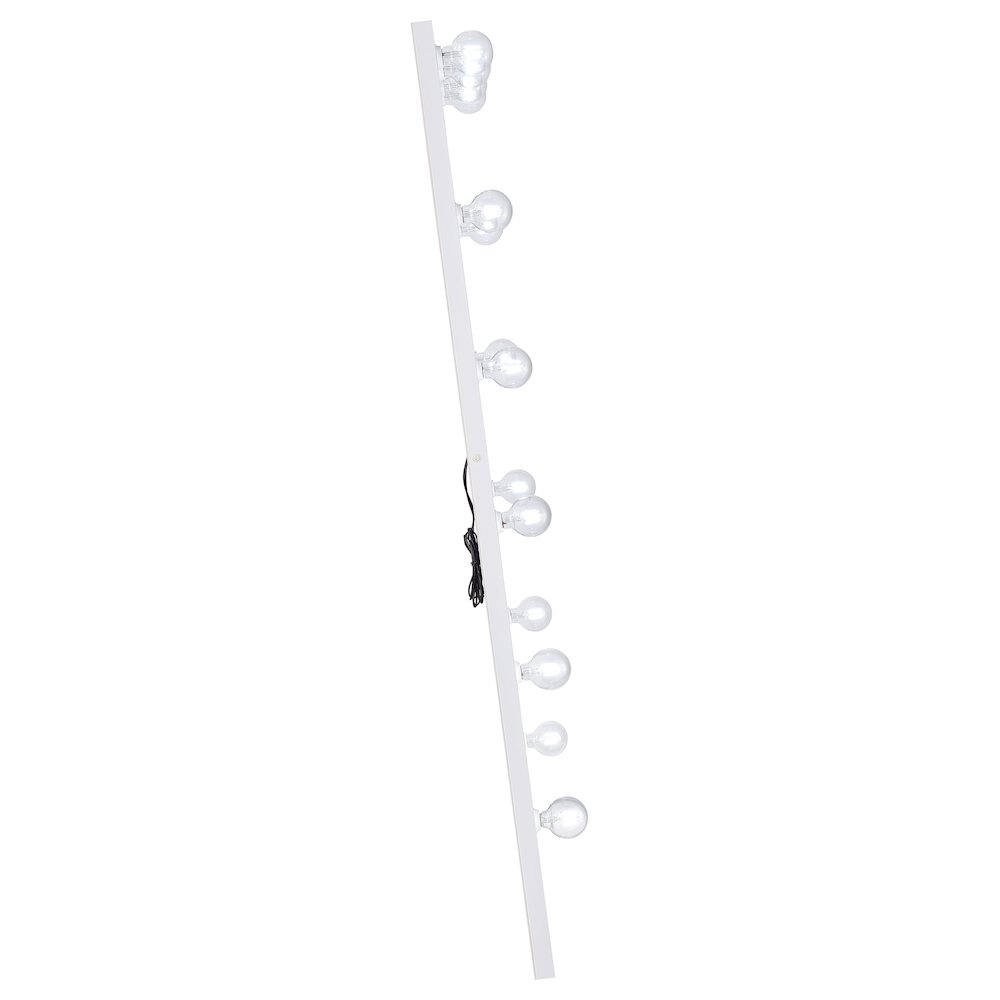 Zayan 32 x 71 Inch Floor Mirror LED Lighting White Gloss. Picture 11