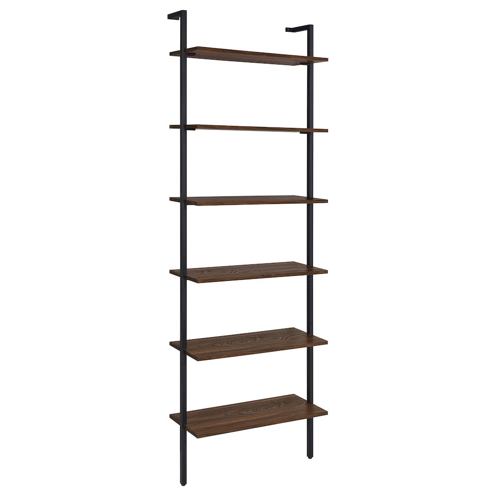 Owens 3-piece 96-inch Wall Mounted Bookshelf Set Walnut. Picture 10