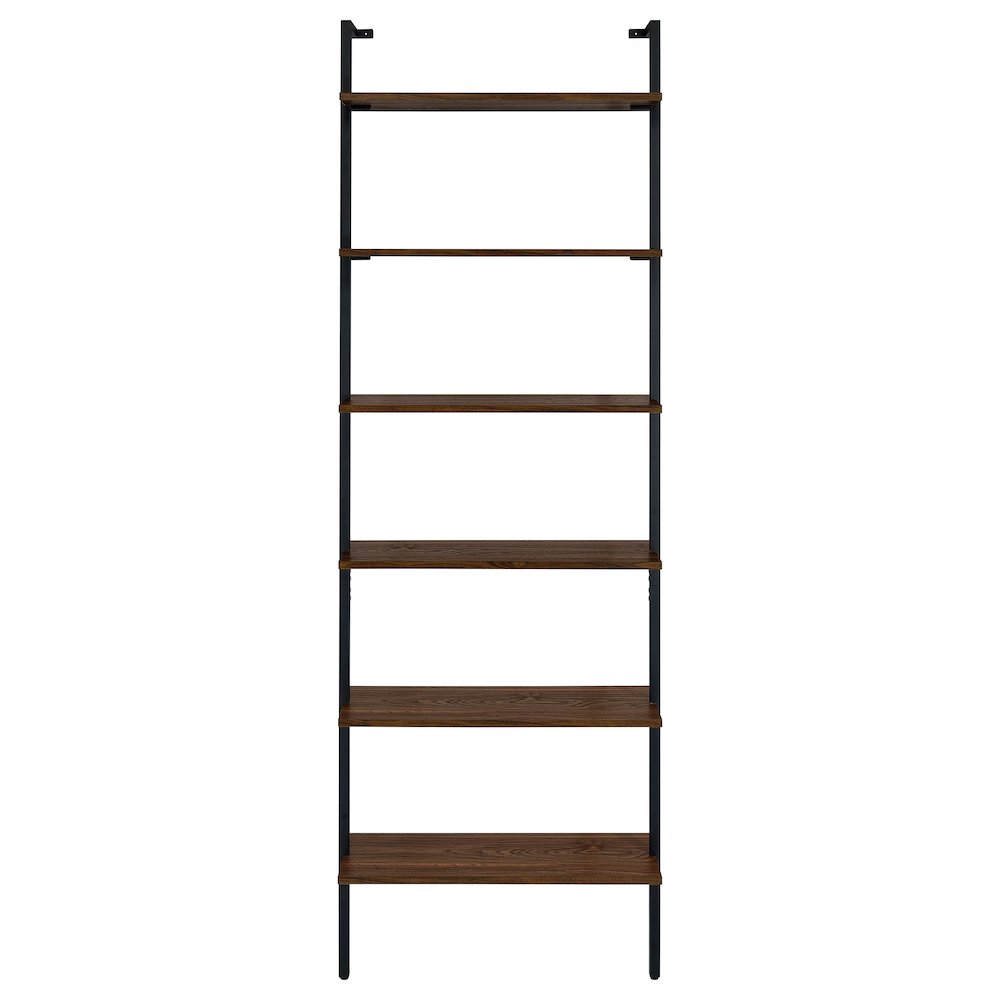 Owens 3-piece 96-inch Wall Mounted Bookshelf Set Walnut. Picture 11