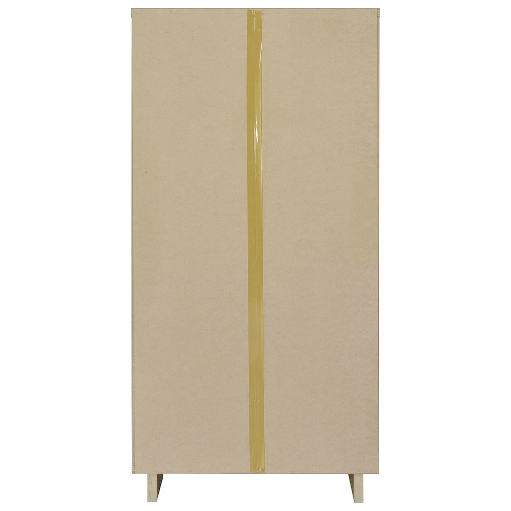 Dalton 65-inch 6-shelf Bookcase White and Distressed Pine. Picture 6