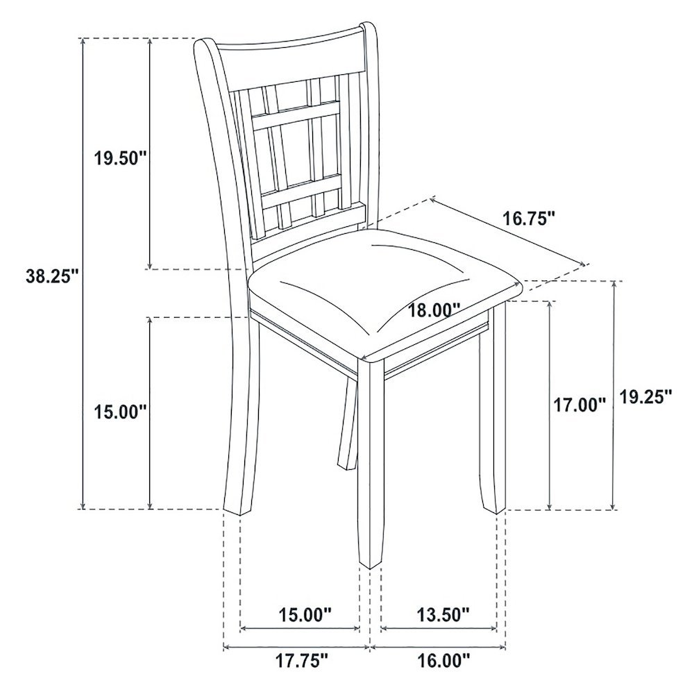 Farmhouse Dining Chairs – Wooden Kitchen Chairs Set of 2 for Dining. Picture 11