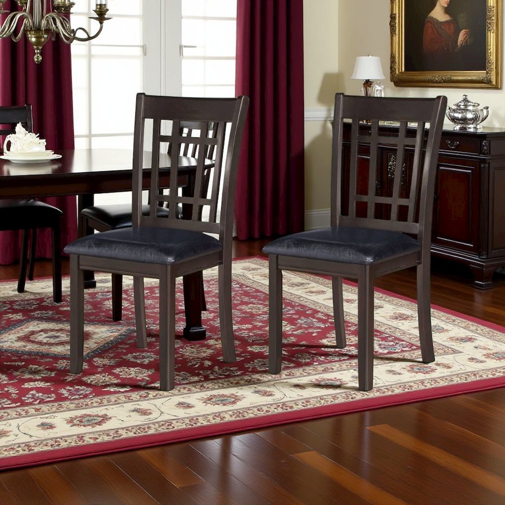 Farmhouse Dining Chairs – Wooden Kitchen Chairs Set of 2 for Dining. Picture 3