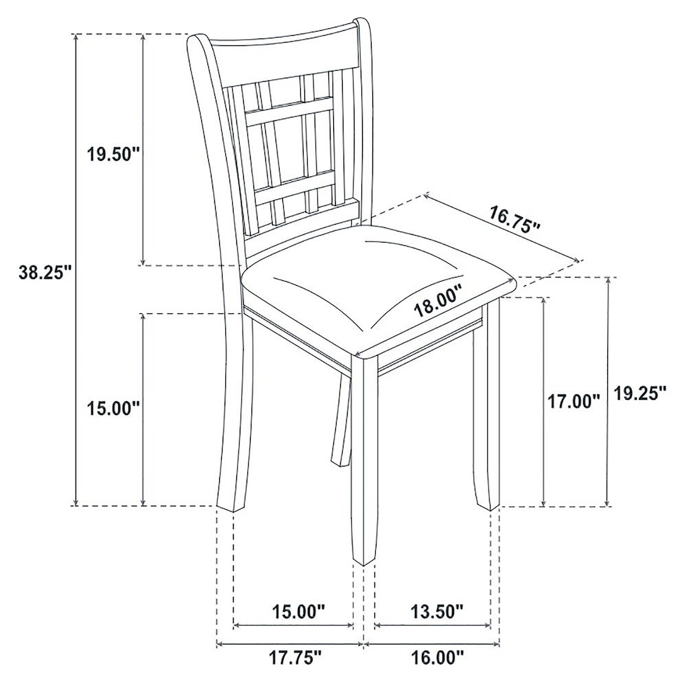 Elegant Gray Kitchen Chairs – Wooden Dining Chairs Set of 2. Picture 9