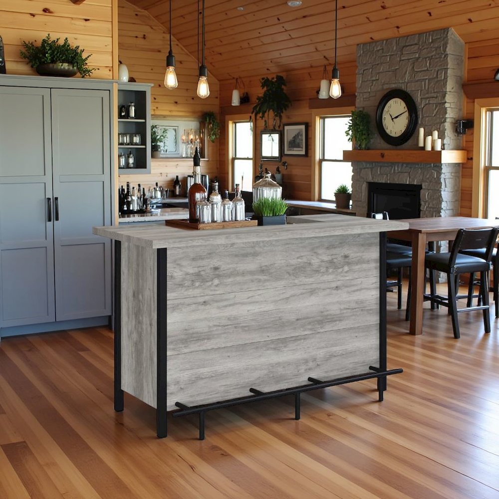Elegant Wine Cabinet – Freestanding Kitchen Bar with Glass Storage. Picture 2