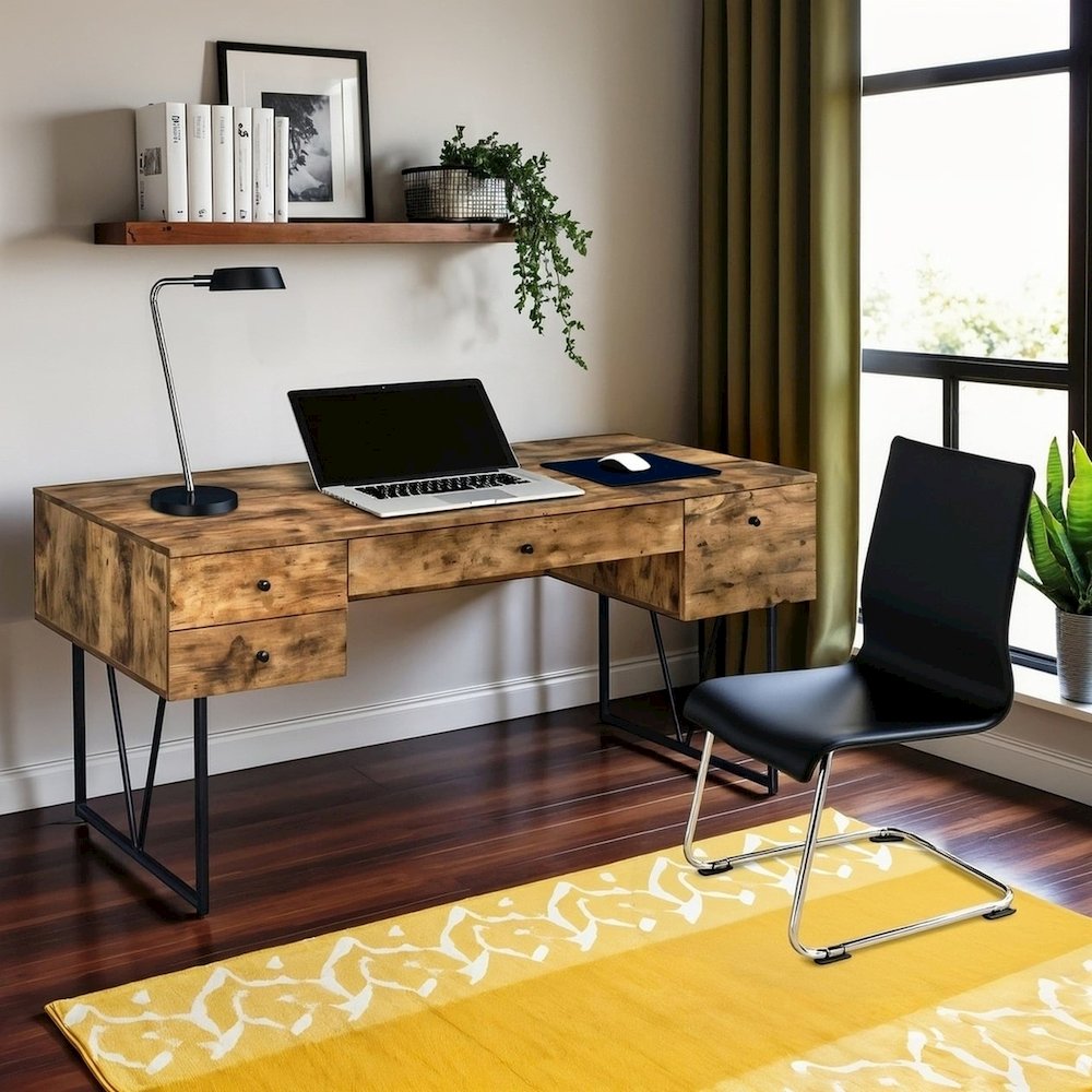 Spacious Office Desk – Computer Desk with Drawers for Home or Work. Picture 2