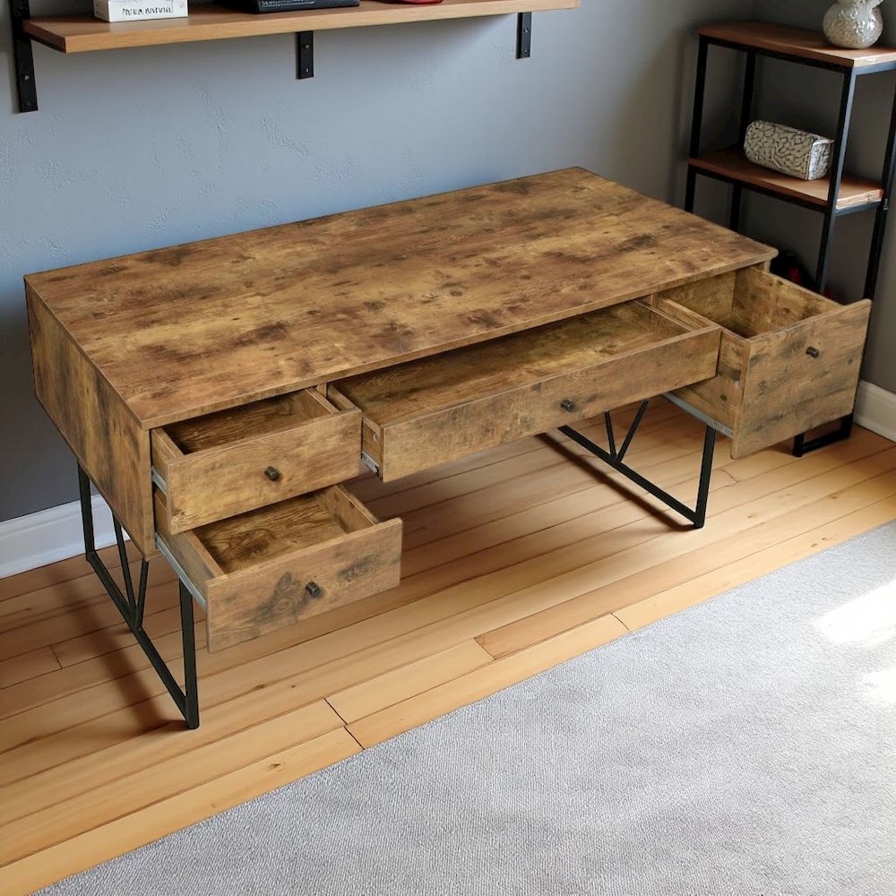 Spacious Office Desk – Computer Desk with Drawers for Home or Work. Picture 3