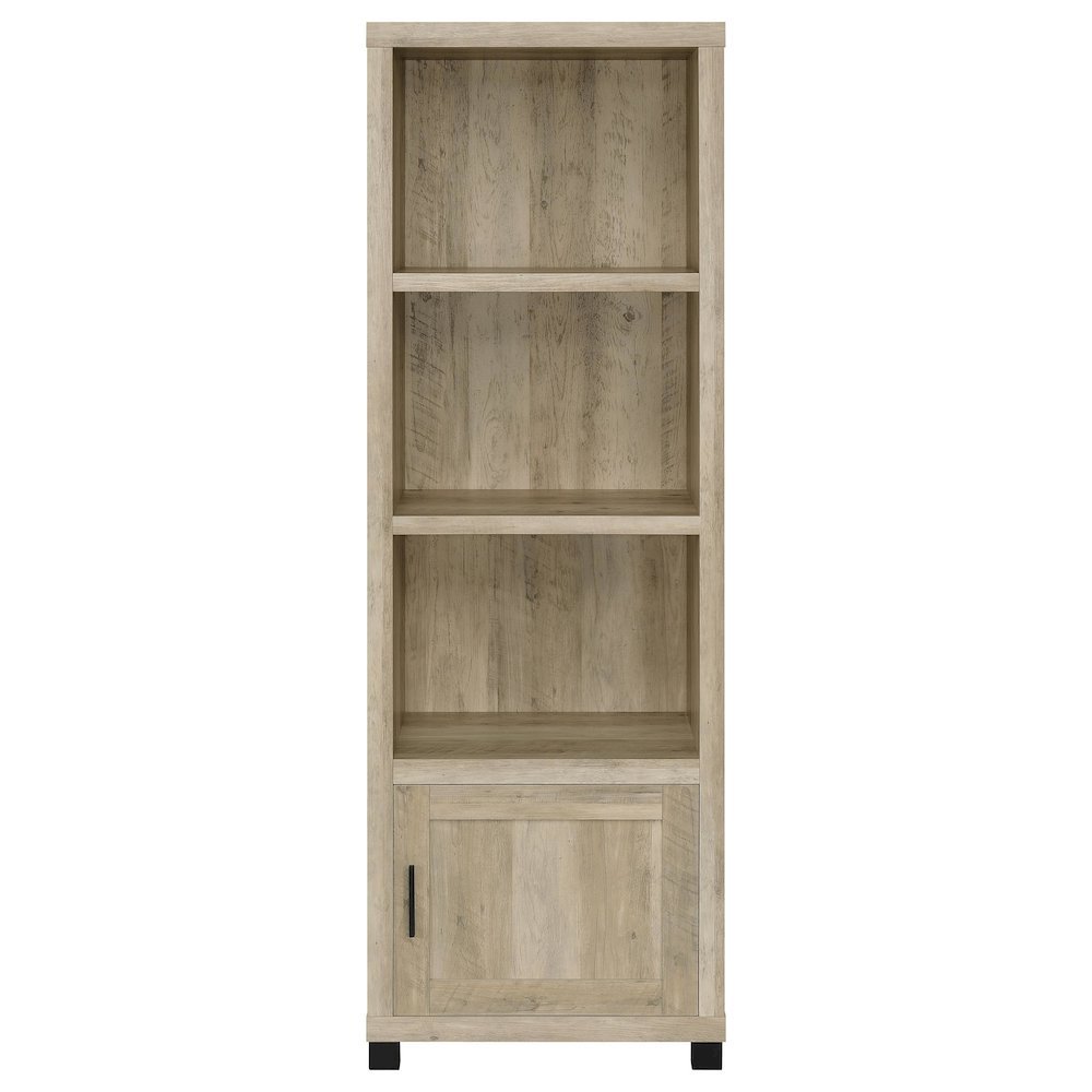 Tall Bookcase – Narrow Bookshelf with Storage for Home Organization. Picture 4