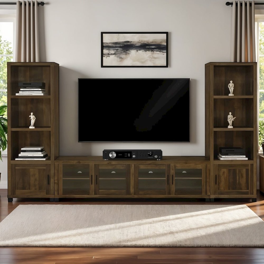 Tall Green Bookcase – Cube Storage Organizer with Three Spacious Shelves. Picture 3