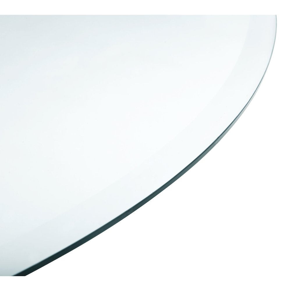 25-inch 8mm Round Clear Tempered Glass Top. Picture 3