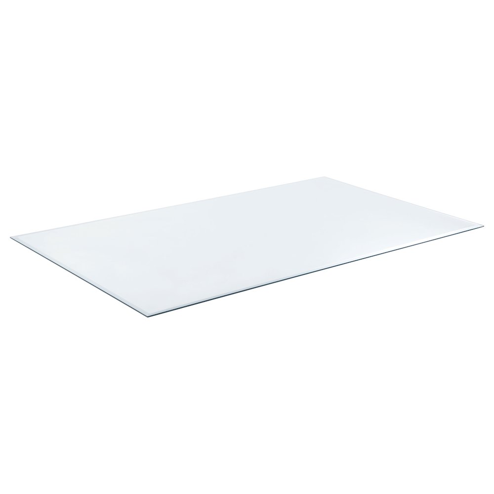 52x27-inch 6mm Rectangular Clear Tempered Glass Top. Picture 1