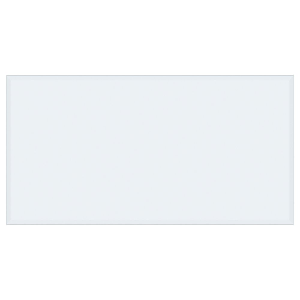 52x27-inch 6mm Rectangular Clear Tempered Glass Top. Picture 3