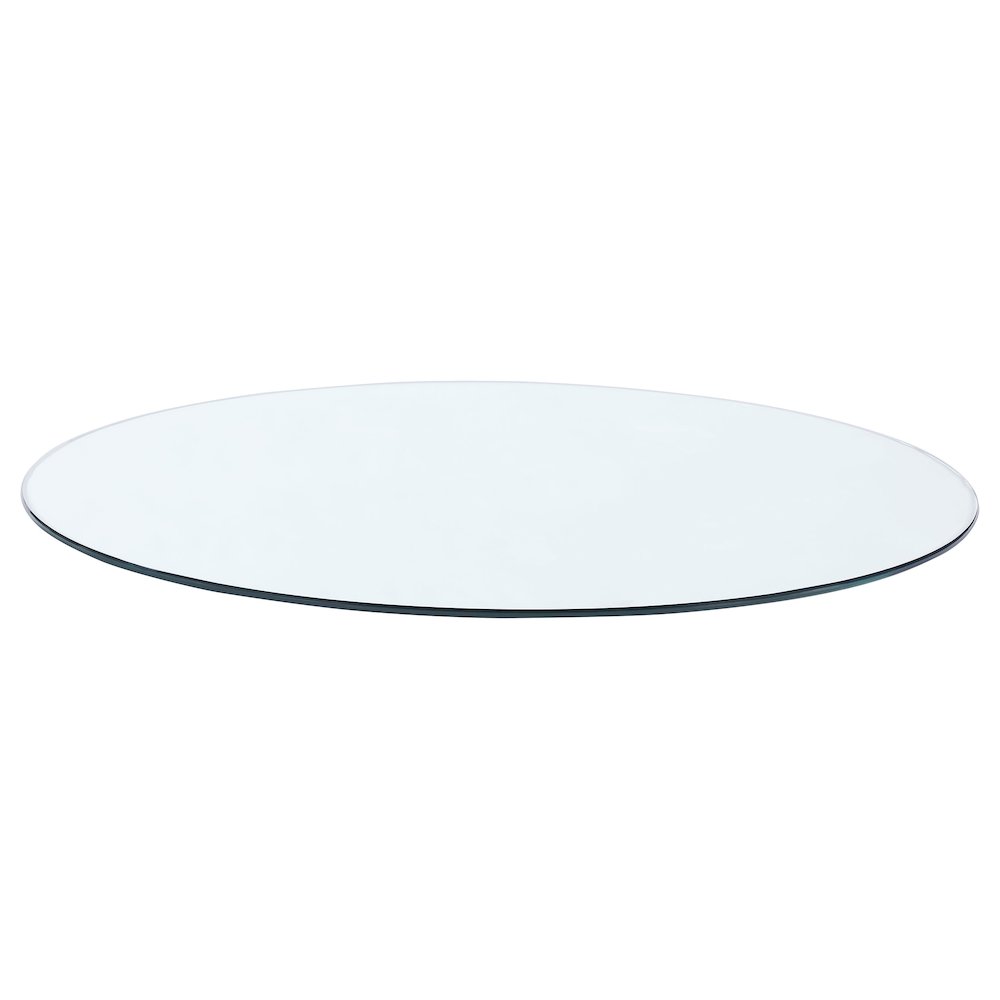 52-inch 12mm Round Clear Tempered Glass Top. Picture 1