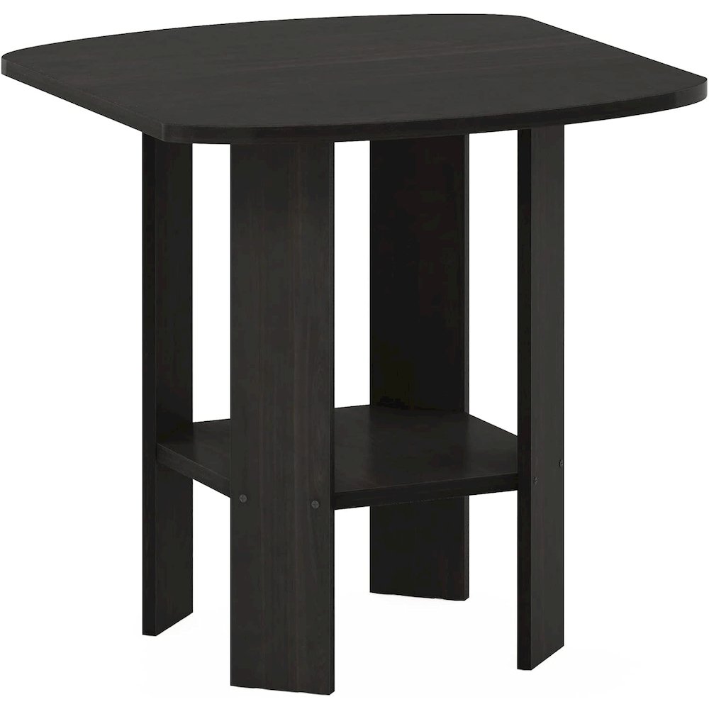 Simple Design End Table, Side Table, Black Espresso. Picture 1