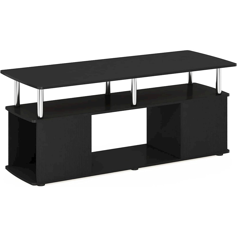 JAYA Utility Design Coffee Table, Americano, Stainless Steel Tubes. Picture 1