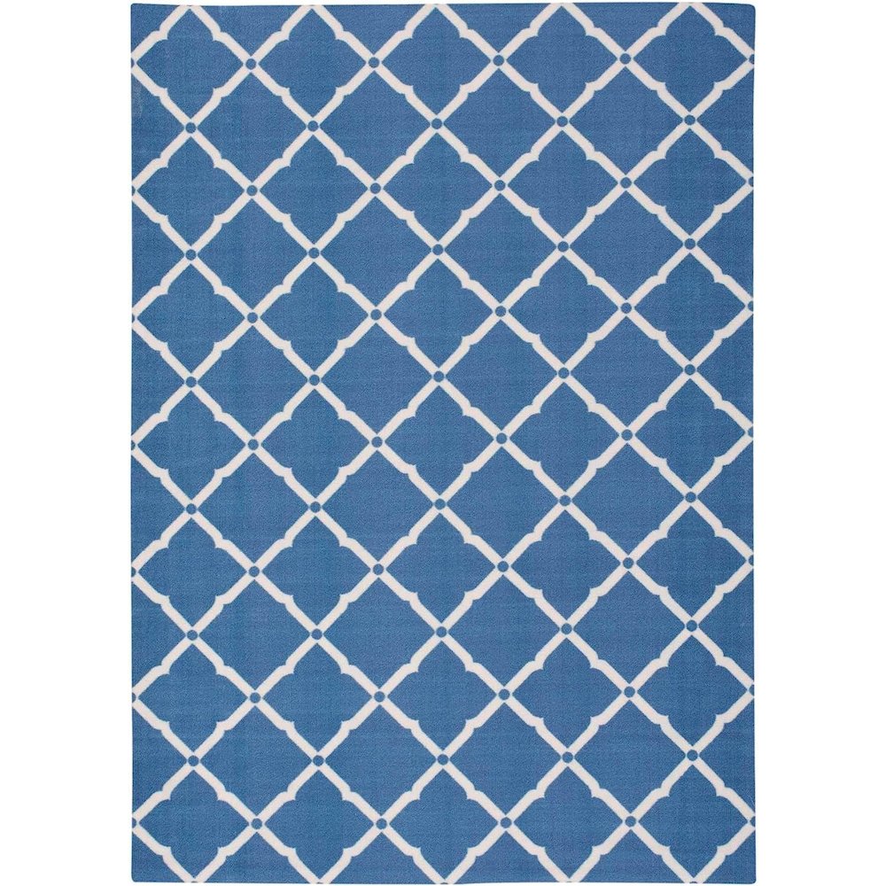 Home & Garden Area Rug, Navy, 4'4" x 6'3". Picture 1