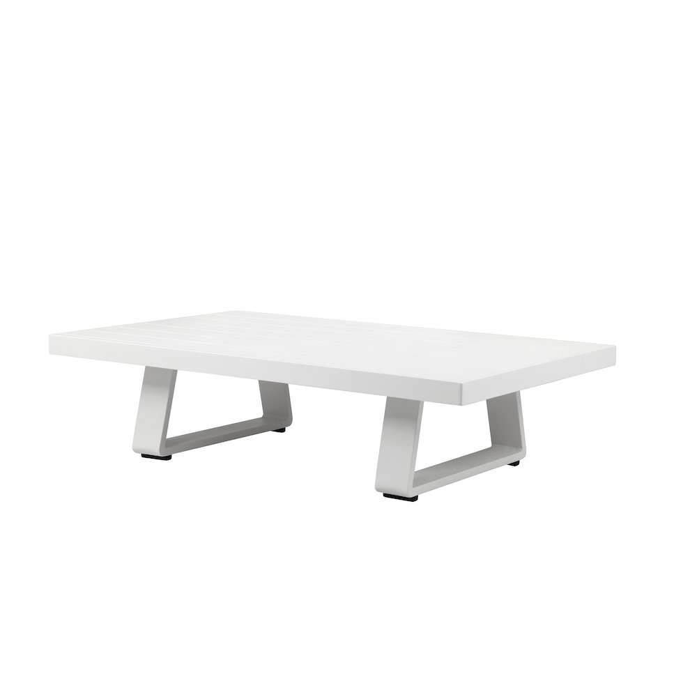 Air Coffee Table White In Aluminum. Picture 1