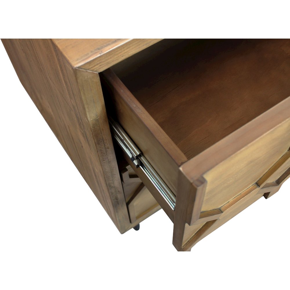 Samara 2-Drawer Small Nightstand - Natural. Picture 6