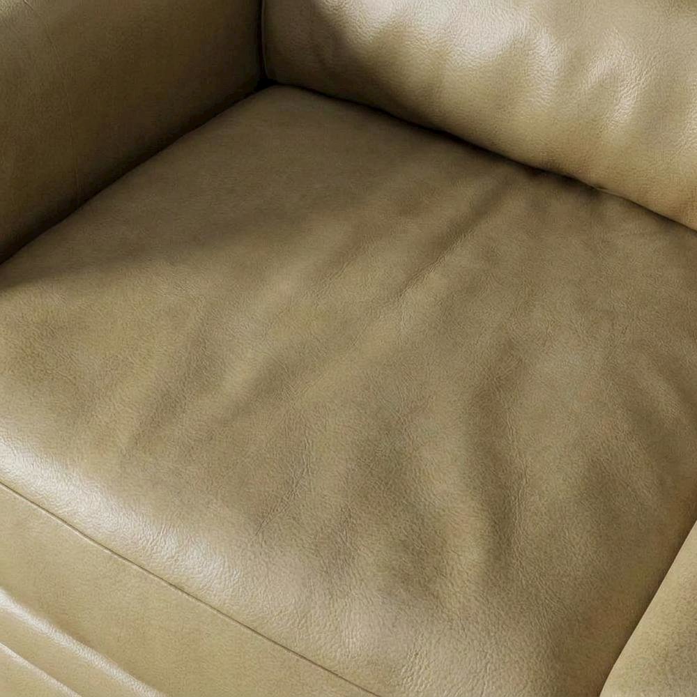 Brown Manual Recliner with Plush Seat and Classic American Style. Picture 2
