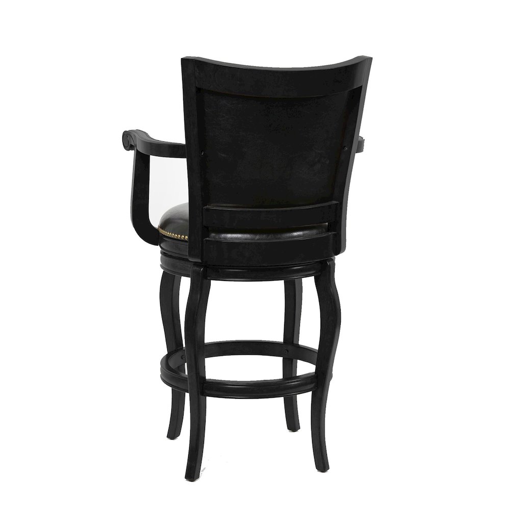 Jones Swivel Bar Stool - Black. Picture 2