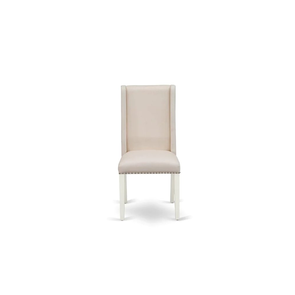 Dining Room Set Linen White, BOFL5-WHI-01. Picture 6