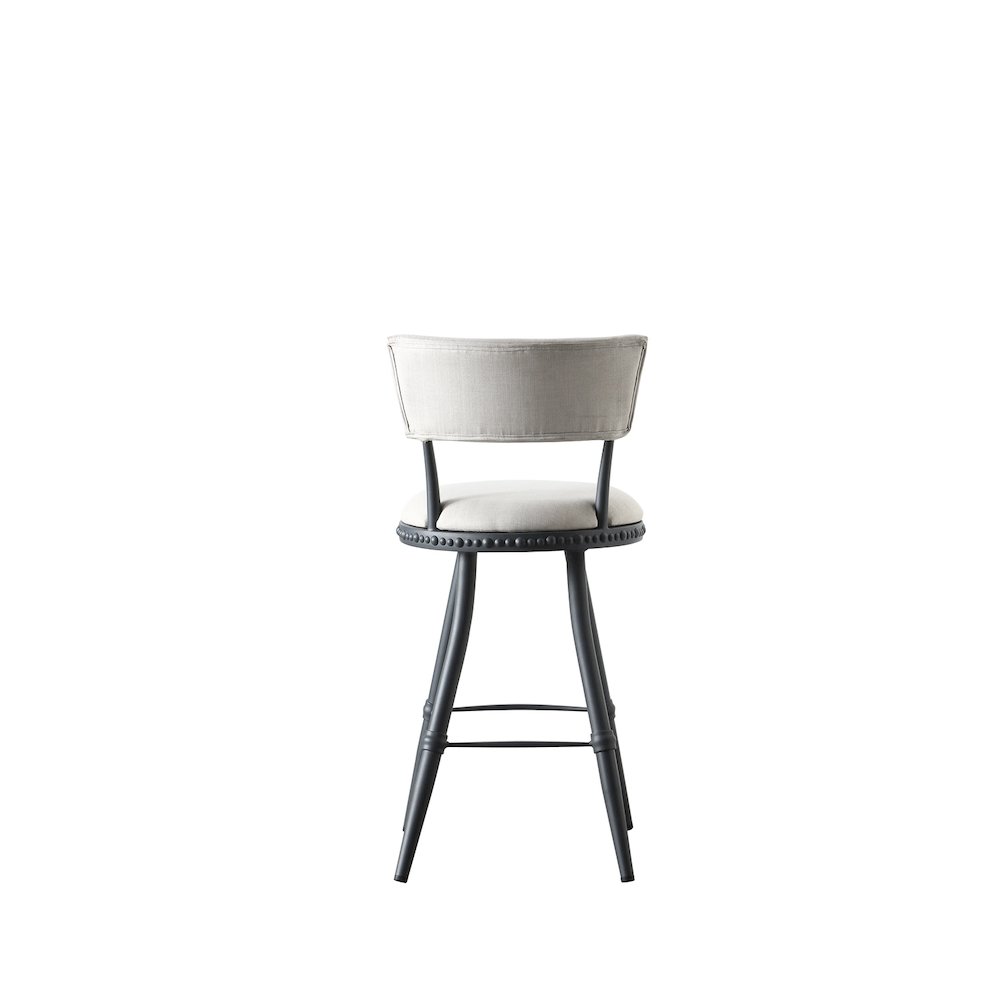 Benton Adjustable Barstool - White/Gray. Picture 3