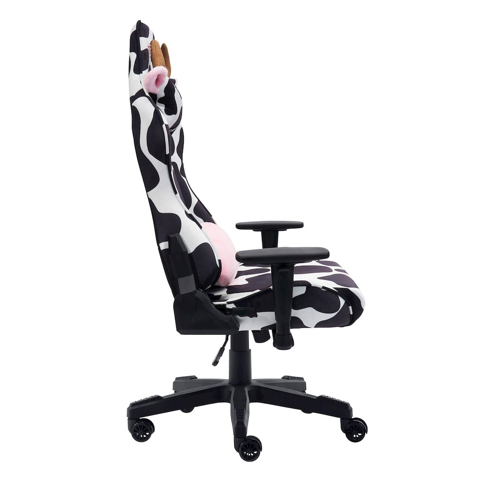 TS85 COW Print LUXX Series Gaming Chair. Picture 4