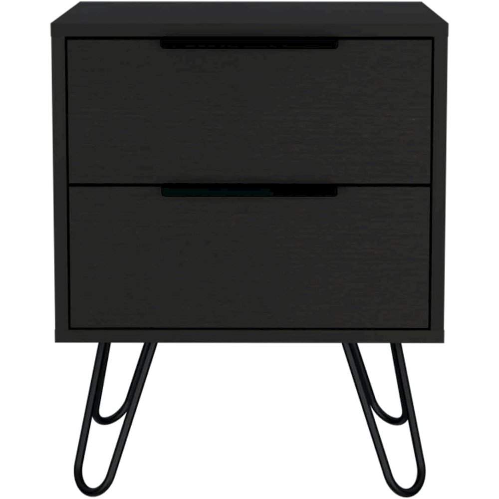 Augusta 2 Nightstand Black MDF. Picture 1