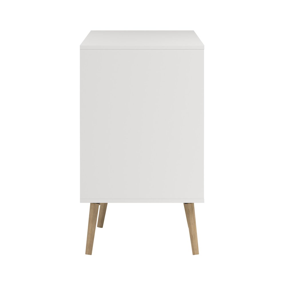Diana 8 Drawer Double Dresser, White/Oak Structure. Picture 6
