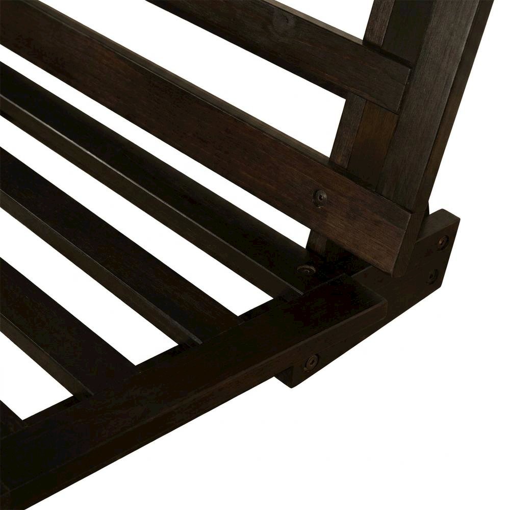 Gray bed frame with sturdy design, classic finish, lightweight and durable. Picture 6