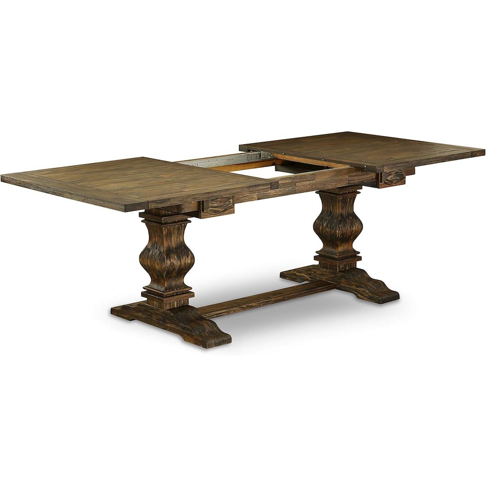 East West Furniture Dining Room Set, 42x92 Inch, LAEL9-71-21. Picture 3