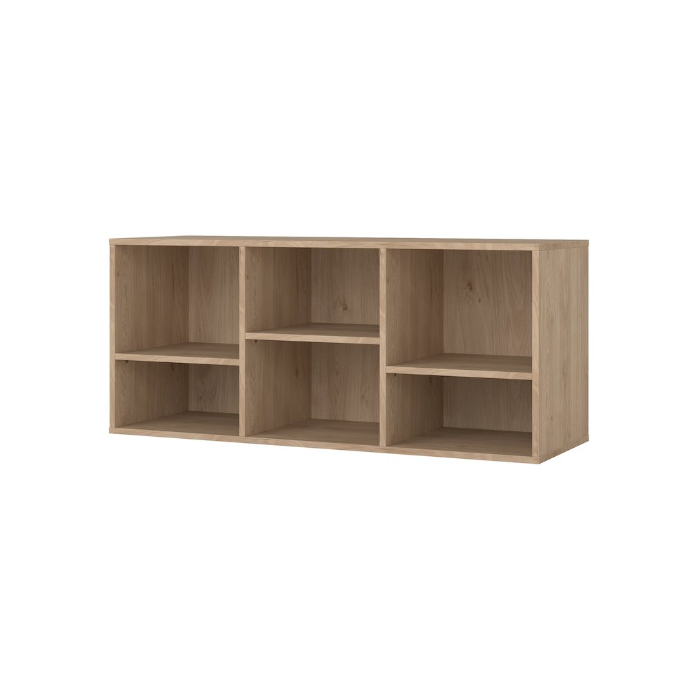 Hyper 6 Cubby Bench, Jackson Hickory. Picture 4