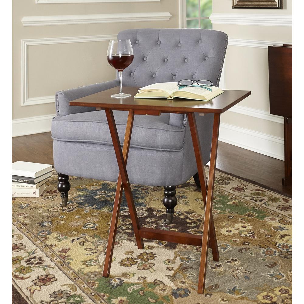 Hazelnut Tray Tables. Picture 5