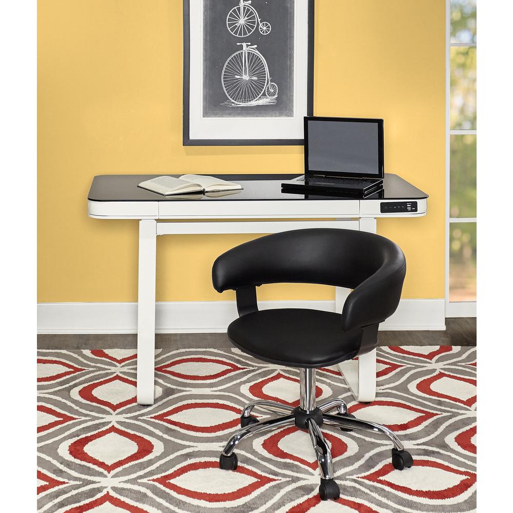 Black Gas Lift Desk Chair. Picture 4