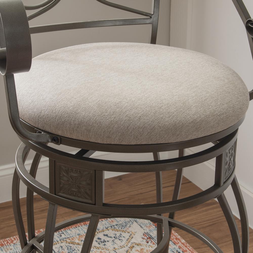 Beeson Big And Tall Barstool Arm Pewter. Picture 10