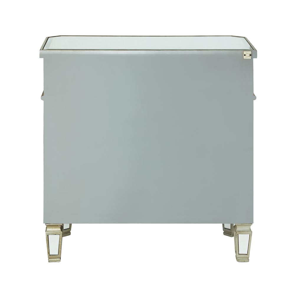 Mirrored 1-Drawer, 2-Door Console. Picture 9