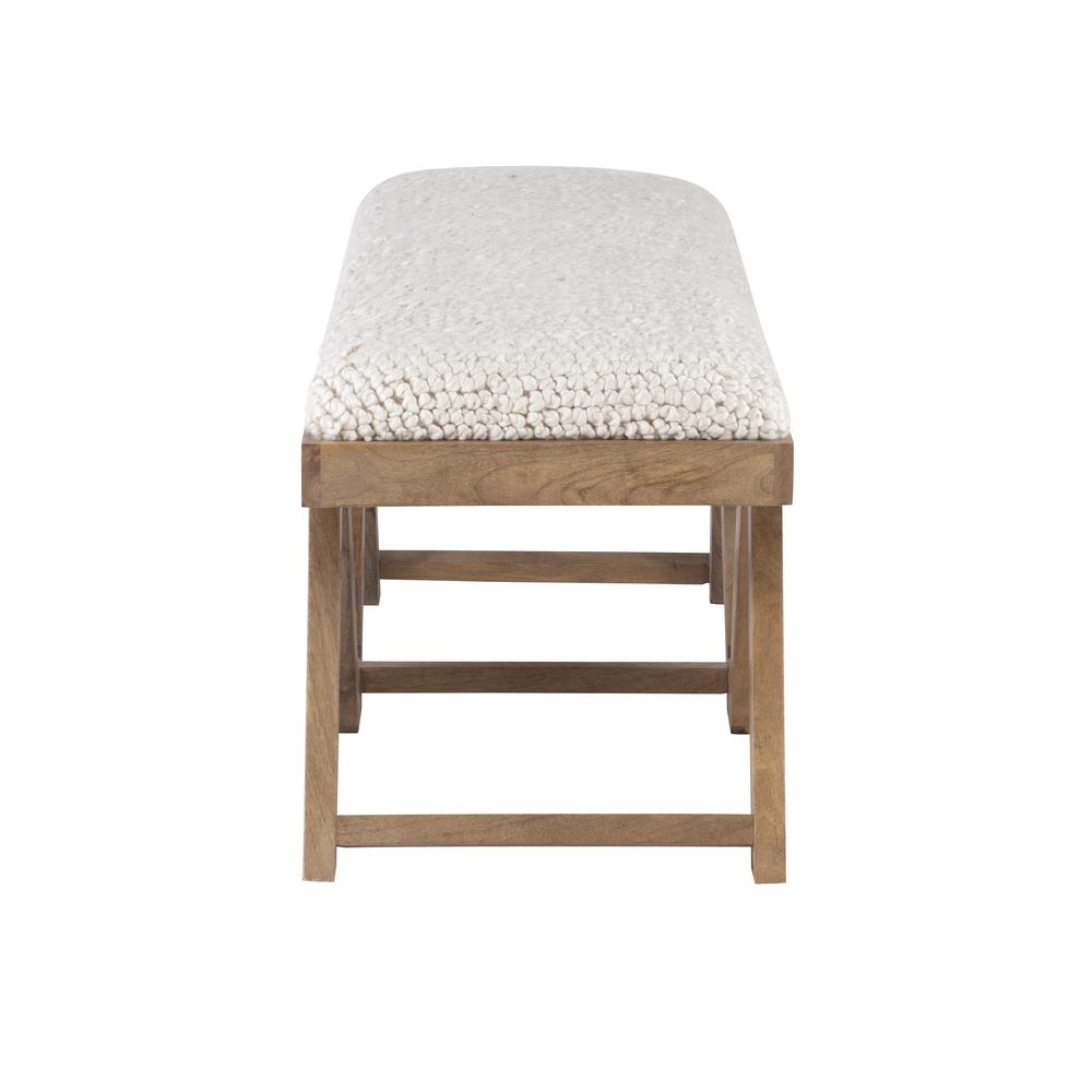 Byan Upholstered Bench Brown. Picture 2