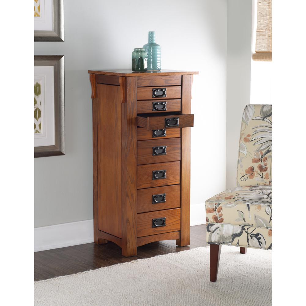Mission Oak Jewelry Armoire. Picture 10