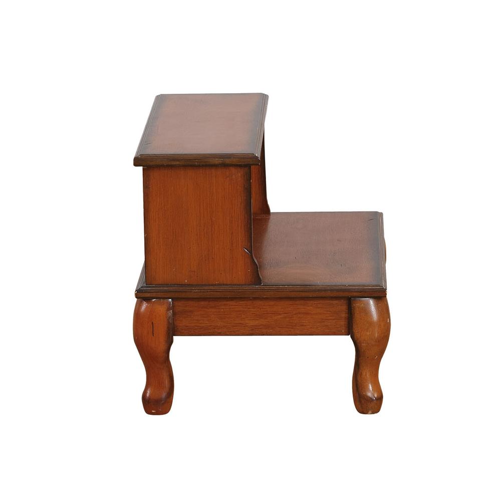 Attic Cherry Antique Cherry Bed Steps with Drawer. Picture 4