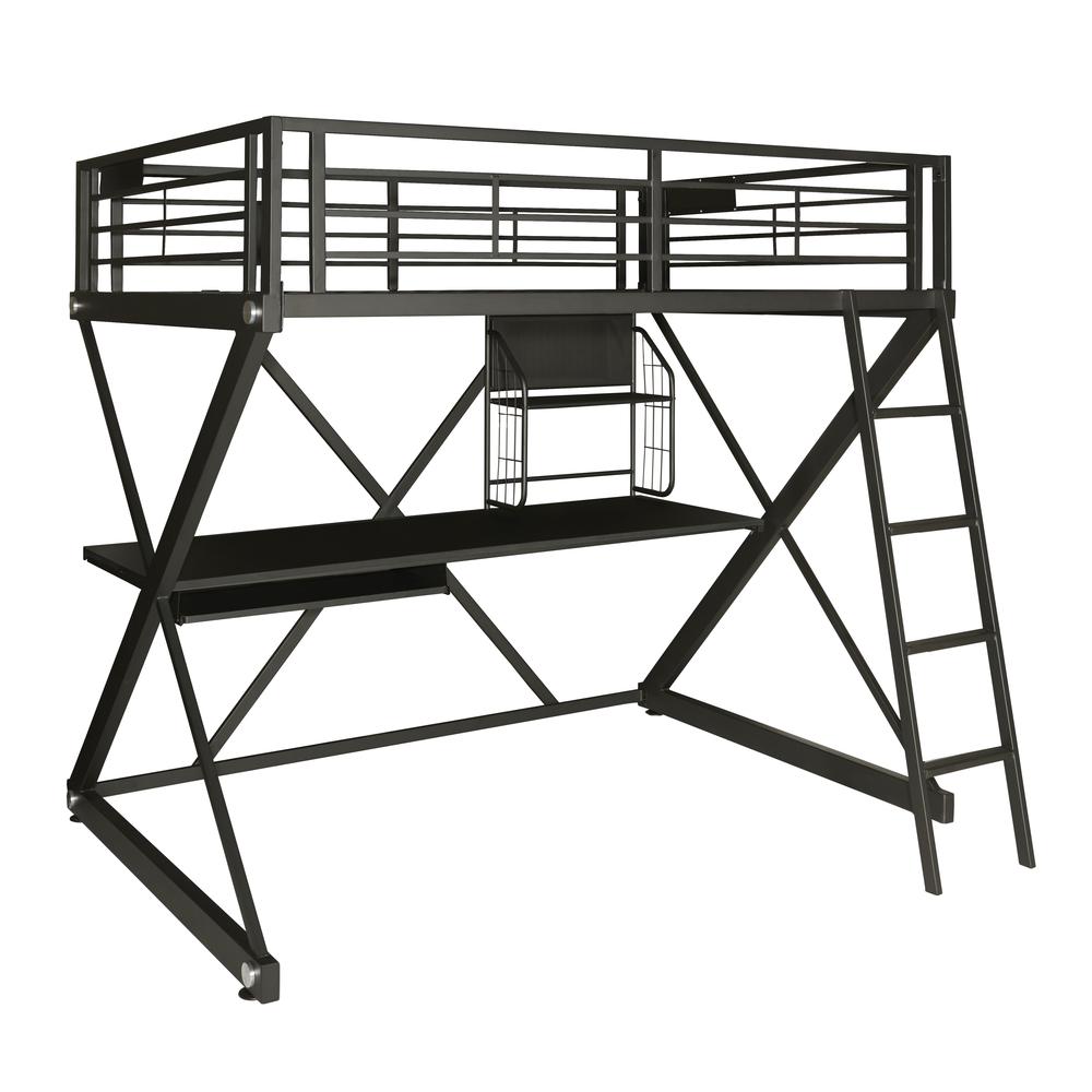 Z-Bedroom Full Size Study Loft Bunk Bed. Picture 3