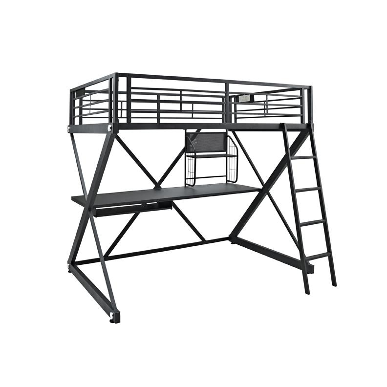 Z-Bedroom Full Size Study Loft Bunk Bed. Picture 9