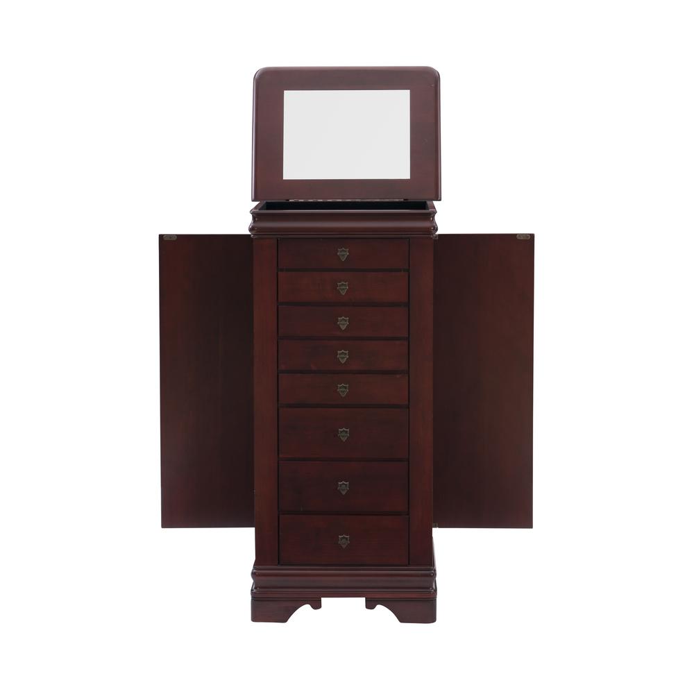 Louis Philippe Marquis Cherry Jewelry Armoire. Picture 2