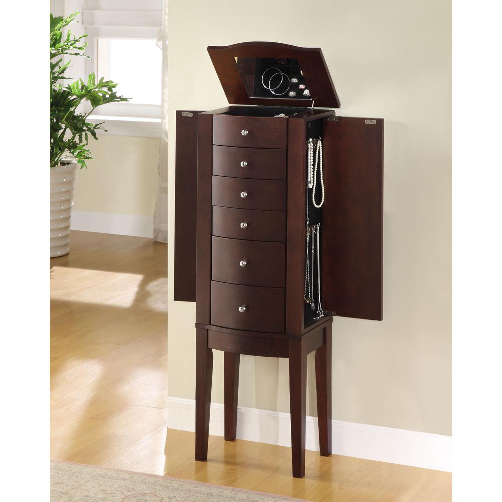 Merlot Jewelry Armoire. Picture 3